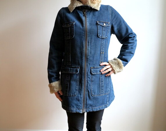 blue jeans coat