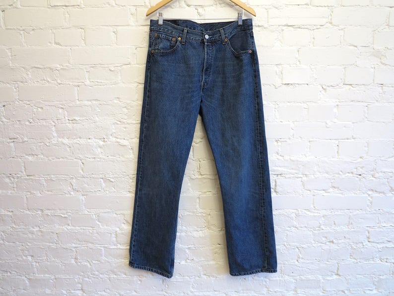 Vintage 1980's Levis 501 Jeans High Waist Unisex Blue | Etsy