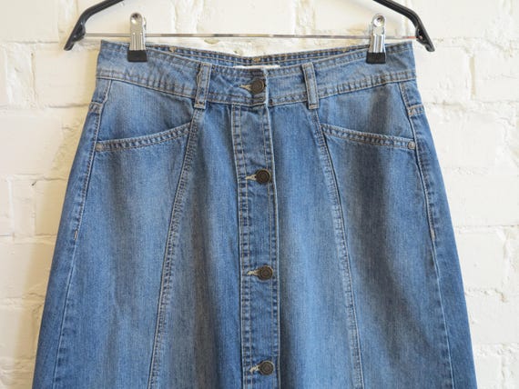 mid length denim skirts 8x10