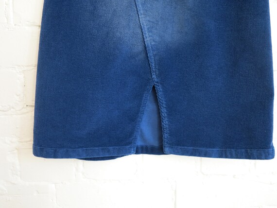 Royal Blue Womens Skirt Stretchy Corduroy Mini Sk… - image 4