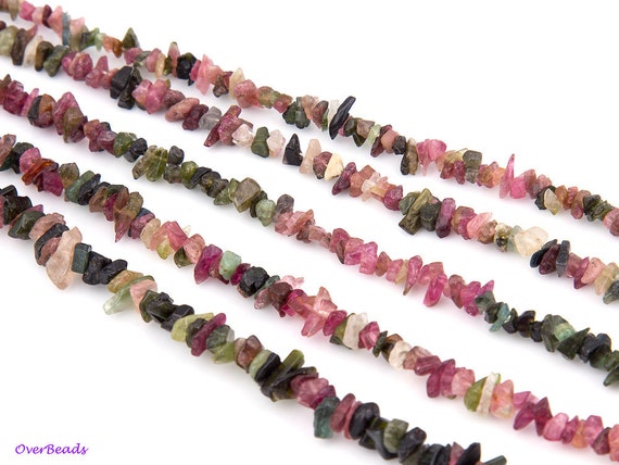36" Full Strand TOURMALINE Chip Nugget Beads,4-7mmx2-4mm October Birthstone,Gemstone Beads, Semi-Precious Beads OV35