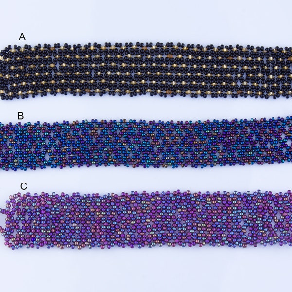 Woven Seed Bead Bracelet Etsy