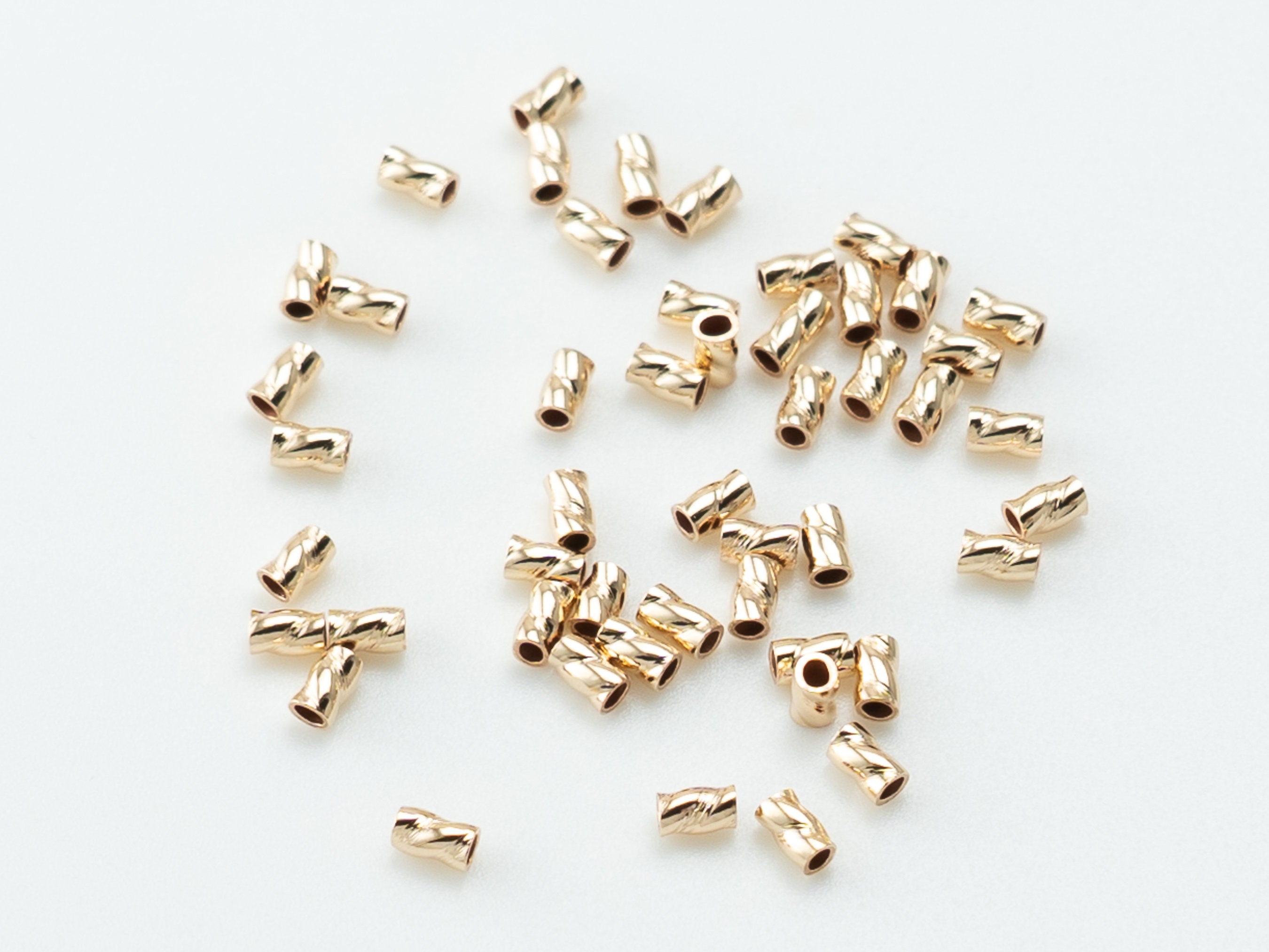 1000 pcs Gold Filled Beads - Gold Filled Seamless Round Spacer Beads, 2mm,  2.5mm, 3mm, 4mm WHOLESALE PRICE - GF beads - Yellow gold filled