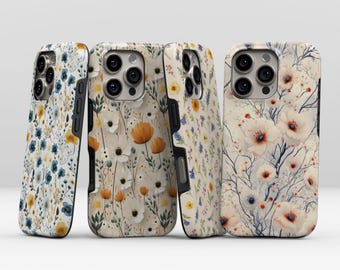 ボヘミアンフラワースマホケース iPhone 17ケース ボタニカルスマホ