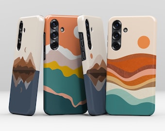 Funda MagSafe Boho Mountain Sun para Samsung Galaxy S26, S25, S24 y S23 Plus Ultra