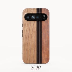 Coque de portable texture bois pour Google Pixel 9 Pro XL 9a, 8a 8 Pro 7a 7 Pro 6a 6 Pro, iPhone 16 15 14 13 Pro Max, Samsung Galaxy S24 Plus Ultra