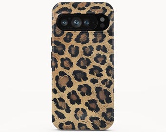 Leopard Print Phone Case for Google Pixel 10 Pro XL, iPhone 16 Pro Max