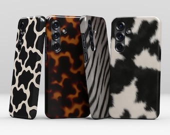 Funda MagSafe con estampado animal para Samsung Galaxy S26 S25 Plus Ultra / Vaca Carey Cebra
