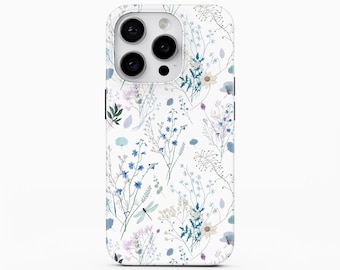 Boho Floral Phone Case, iPhone, Samsung Galaxy, Google Pixel