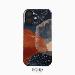 Dark Abstract iPhone 17 Pro Max Case iPhone 16 Pro TOUGH Case / Boho Studio © / Aesthetic MagSafe iPhone 15 Plus Case
