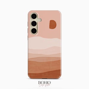 Desert Sun Phone Case for Samsung Galaxy S25 S24 S23 S22 Plus Ultra, iPhone 16 15 14 13 12 Pro Max Plus Mini, Pixel 9 Pro XL 8a