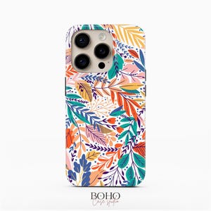 Bunt gemusterte Handyhülle für iPhone, Samsung Galaxy, Google Pixel Cover