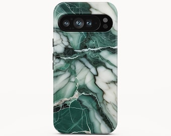 Green Marble Phone Case for Google Pixel 10 Pro XL, iPhone 18 Pro Max