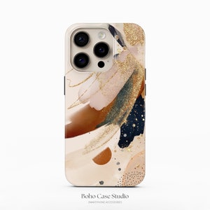 Modern Abstract Design iPhone 14 Pro Case iPhone 13 Pro Max TOUGH Case / Boho Studio © / Aesthetic MagSafe iPhone 14 Plus Case