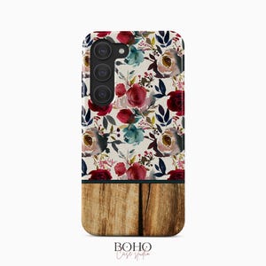 Aquarell Blumen Handyhülle, passend für Samsung Galaxy S25 S24 S23 S22 Plus Ultra Ultra, iPhone 16 15 14 13 12 Pro Max Plus Mini, Pixel 9 Pro XL 8a