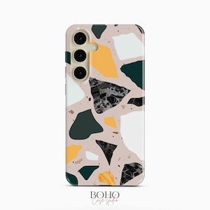 Terrazzo Phone Case for Samsung Galaxy S25 S24 S23 S22 Plus Ultra, iPhone 16 15 14 13 12 Pro Max Plus Mini, Pixel 9 Pro XL 8a