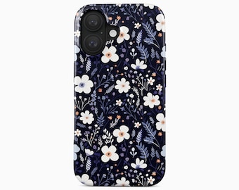 Blommigt mobilskal i bohemisk stil för iPhone 14 Pro Max, Samsung Galaxy S24 Ultra