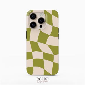 Wavy Checkers Phone Case: iPhone, Samsung Galaxy, Google Pixel