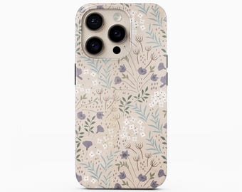 Vintage Boho Flowers iPhone 15 Pro Case iPhone 14 Pro Max TOUGH Case / Boho Studio © / Aesthetic MagSafe iPhone 14 Plus Case