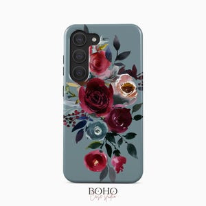 Aquarell Blumen Handyhülle, passend für Samsung Galaxy S25 S24 S23 S22 Plus Ultra Ultra, iPhone 16 15 14 13 12 Pro Max Plus Mini, Pixel 9 Pro XL 8a