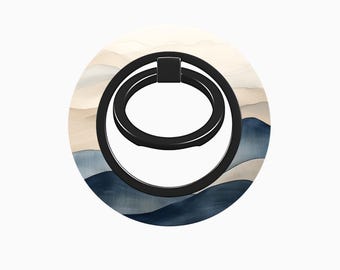MagSafe iPhone Ring Holder | Blue Waves Design
