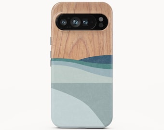 Funda para teléfono con diseño abstracto de campo para Google Pixel 9 Pro XL, iPhone 15 Pro Max