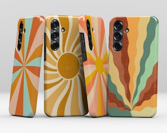 Funda MagSafe Retro Sun para Samsung Galaxy S26, S25, S24, S23 y S22 Plus Ultra