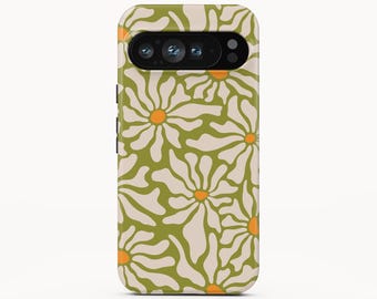 Groovy Floral Phone Case, Retro Flower Power Design