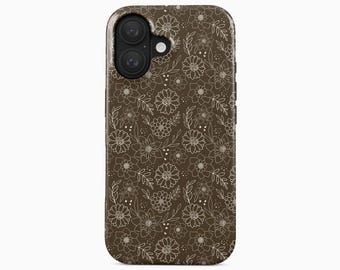 Midcentury Floral Phone Case, iPhone, Samsung Galaxy, Google Pixel