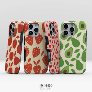 Custodia per telefono con motivo frutta per iPhone 18 17 16 15 14 Pro Max Plus