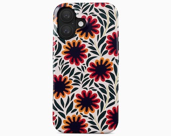 Funda para teléfono con estampado floral para iPhone 14 Pro Max, Samsung Galaxy S24 Ultra Plus