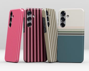 Funda MagSafe con estampado de rayas para Samsung Galaxy S26, S25, S24 y S23 Plus Ultra