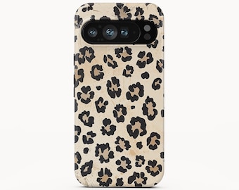 Leopard Print Phone Case for Google Pixel 9a, iPhone 15 Pro Max