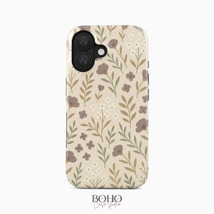 Vintage Boho Flowers iPhone 16 Pro Case iPhone 15 Pro Max TOUGH Case / Boho Studio © / Aesthetic MagSafe iPhone 14 Plus Case