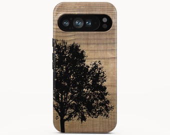 Wood Tree Phone Case for Google Pixel 10 Pro XL, iPhone 16 Pro Max