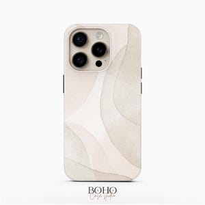 Pale Shapes iPhone 16 Case iPhone 15 Pro Max TOUGH Case / Boho Studio © / Aesthetic MagSafe iPhone 14 Plus Case