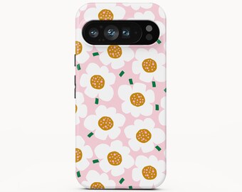 Funda para teléfono con diseño de flores rosas para Google Pixel 9 Pro XL, iPhone 14 Pro Max