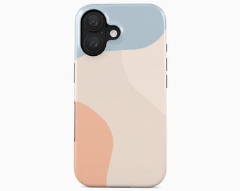 Funda abstracta suave para iPhone 17, 16, 15, 14, 13 Pro Max Plus, Mini y Air.