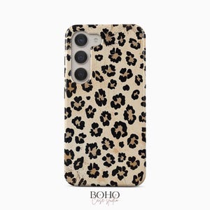 Leopard Print Phone Case for Samsung Galaxy S26 S25 S24 S23 S22 Plus Ultra