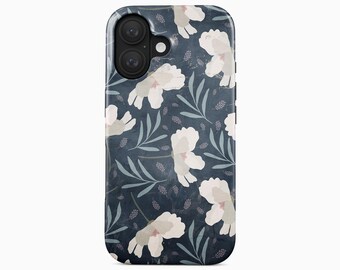 Vintage Floral Phone Case for iPhone 17 Pro Max, Samsung Galaxy S26 Ultra Plus
