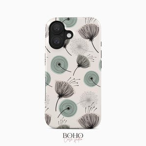 Dandelion Pattern Phone Case for iPhone 16 Plus, iPhone 15 Pro Max, iPhone 14 Pro, Samsung Galaxy S23 Plus, Galaxy S22 Ultra, Pixel 8 Pro