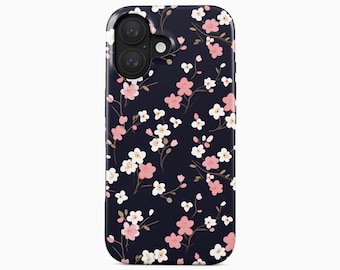 Funda para teléfono con diseño de pequeñas flores, compatible con iPhone, Samsung Galaxy y Pixel.