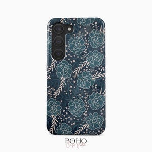 Vintage Floral Phone Case for Samsung Galaxy S24 Plus Ultra, iPhone 16 Pro Max
