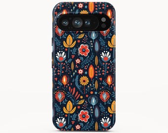 Boho Floral Phone Case, Google Pixel, iPhone, Galaxy