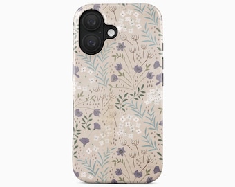 Funda para iPhone Wildflower Meadow / Pastel Floral Botánico Boho Resistente MagSafe / iPhone 17-12 Series