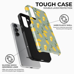 Lemon Pattern MagSafe Case for Samsung Galaxy S26 S25 S24 S23 S22 Plus Ultra image 6