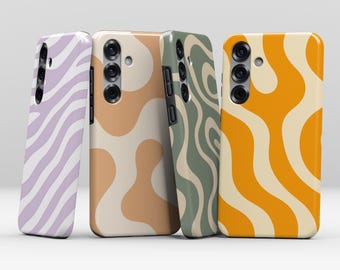 Retro Wavy MagSafe Case for Samsung Galaxy S26 S25 S24 S23 S22 Plus Ultra
