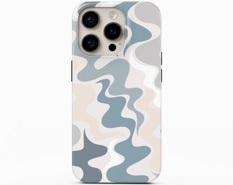 iPhone Case Abstract Wavy for iPhone 15 Pro Case, Samsung Galaxy S23 Case, iPhone 14 Pro Max, Galaxy S22 Plus, Pixel 8 Pro, iPhone 13 Case