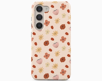 Floral Pattern Phone Case for Samsung Galaxy S26 Plus Ultra, iPhone 17 Pro Max
