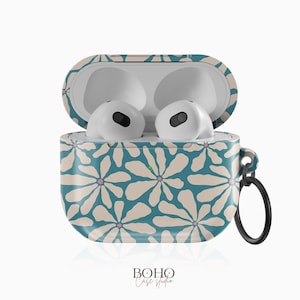 AirPods Pro Case GROOVY FLOWERS BLUE for AirPods 1st 2nd 3d Gen, Pro, Pixel Buds 2 Pro, Samsung Buds Pro 2, Live, Fe and more.